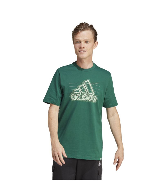 Camiseta adidas Growth Bos Homem Verde