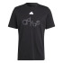 Camiseta adidas Velo com estampado gráfico Homem Preto