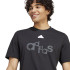 Camiseta adidas Velo com estampado gráfico Homem Preto