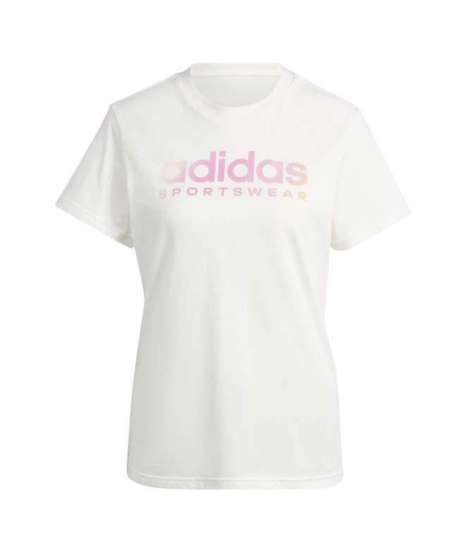 Camiseta adidas Lin Spw Gt Mulher branco