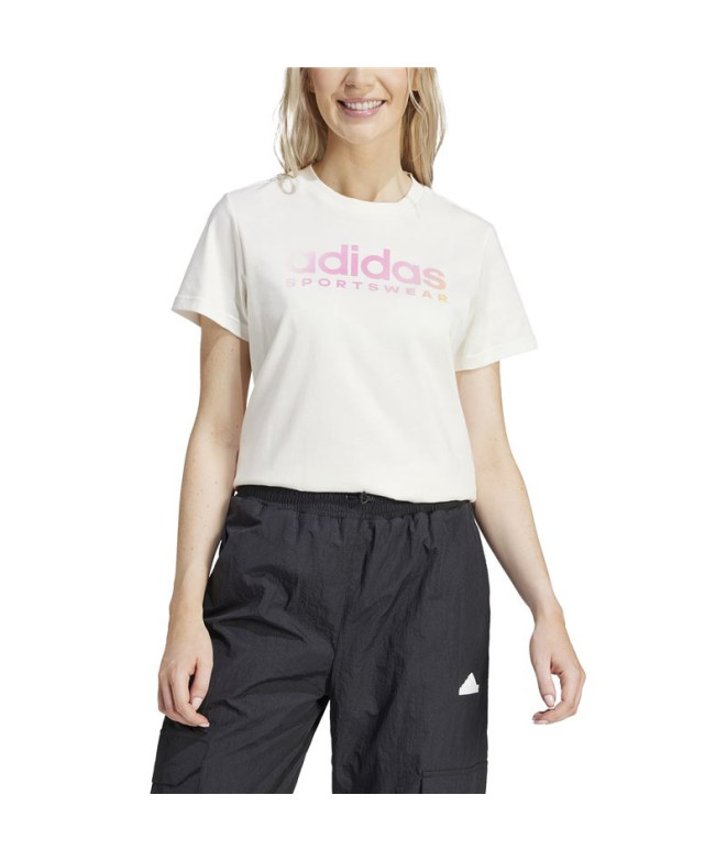 Camiseta adidas Lin Spw Gt Mulher branco