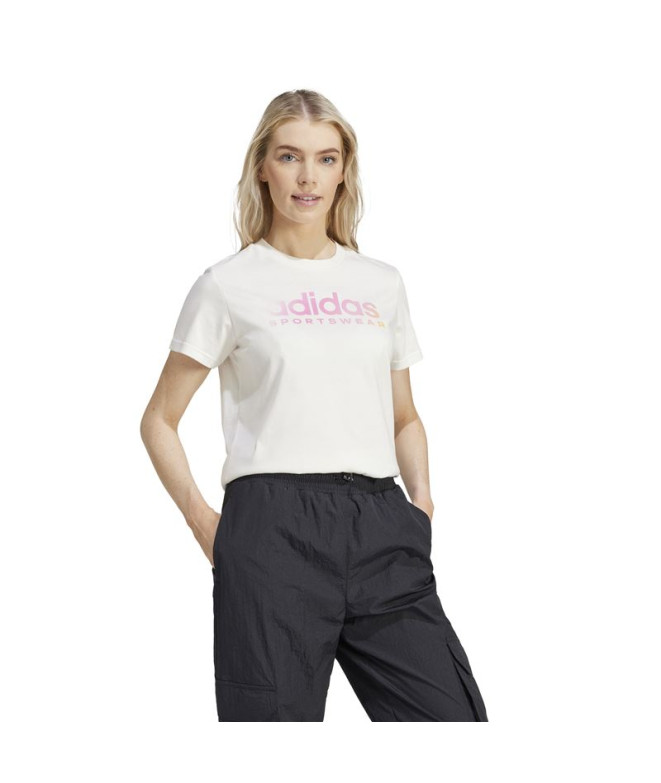 Camiseta adidas Lin Spw Gt Mulher branco