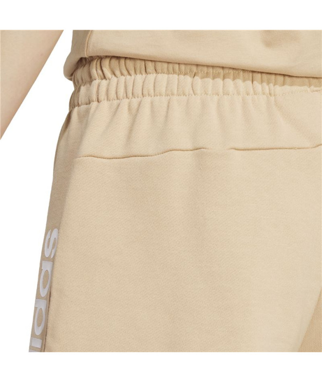 Pantalon adidas Linear Ft Short Femme Beige