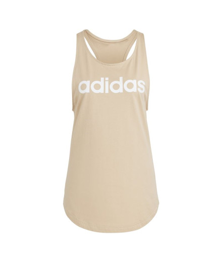 Top adidas Linear Tk Femme Beige