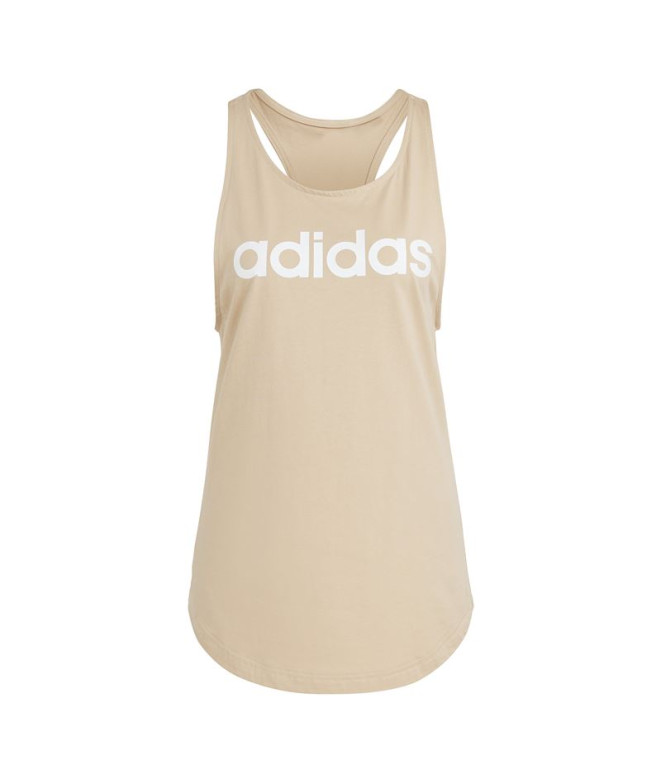 Top adidas Linear Tk Femme Beige