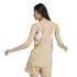 Top adidas Linear Tk Mulher Bege