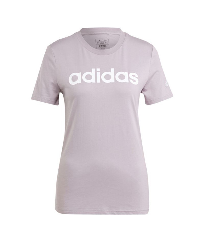 T-shirt adidas Linear Femme Lilas