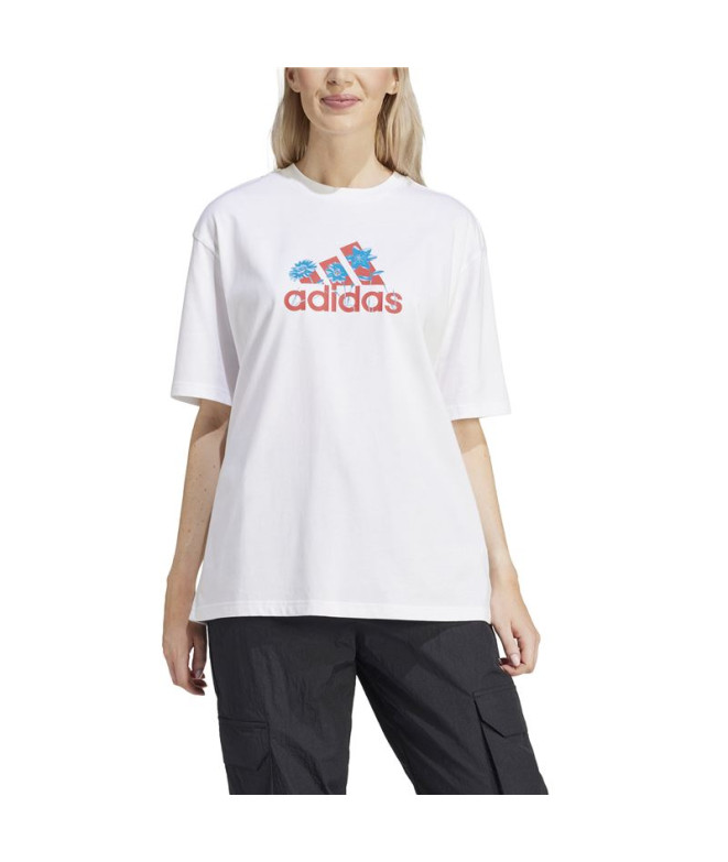T-shirt adidas Fleur Badge de Sports Gt Femme...