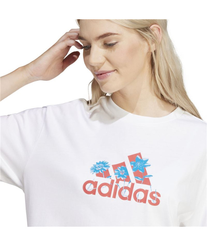 Camiseta adidas Flower Badge of Sports Gt Mujer...