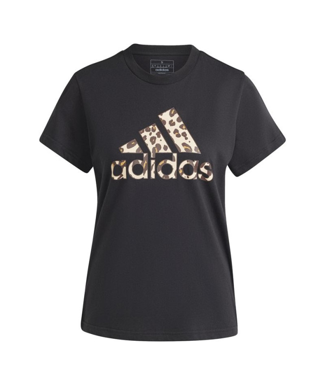 Camiseta adidas Animal Gt Mulher Preto