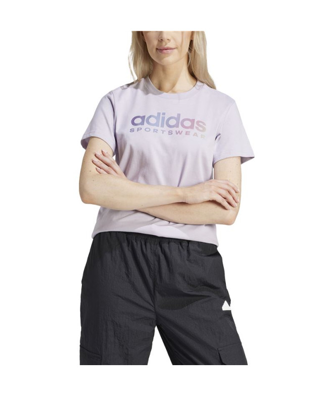 Camiseta adidas Linear Spw Gt Mujer Lila