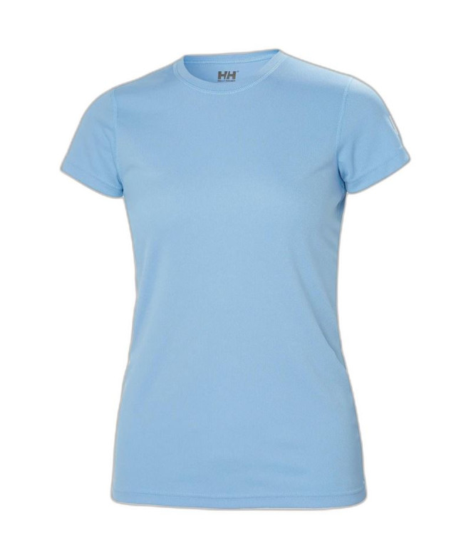 Camiseta por Montanha Helly Hansen Tech Mulher Azul