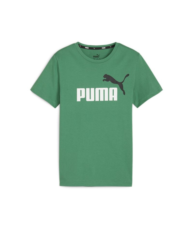 Camiseta Puma Essentials+ 2 Col Archive Verde Infantil