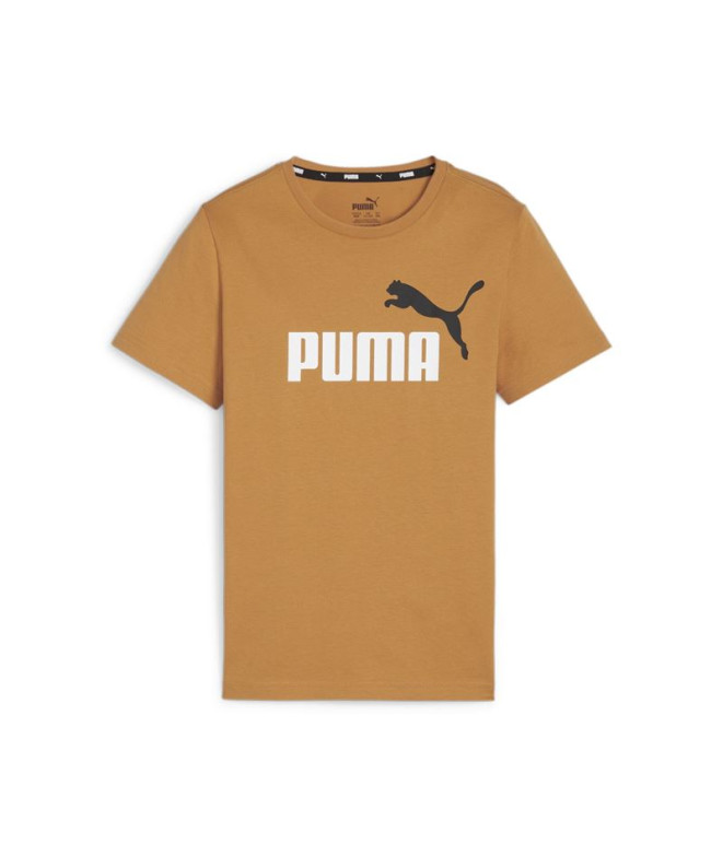 Camiseta Puma Essentials+ 2 Col Castanho Infantil