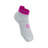 Calcetines de Running Compressport Pro Racing v4.0 Run Low Blanco/Amarillo/Rosa