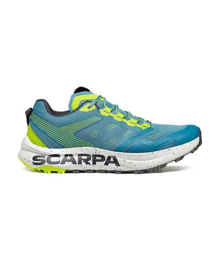 Sapatilhas de Trail Scarpa Spin Planet Ocean Azul/Lima