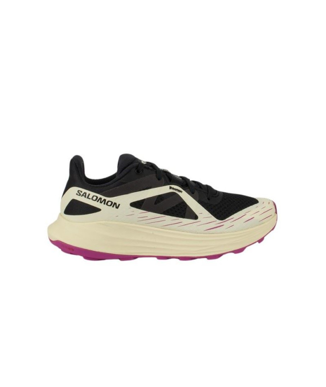 Chaussures de Trail Salomon Ultra Flow Noir/Blanc/Rose Femme