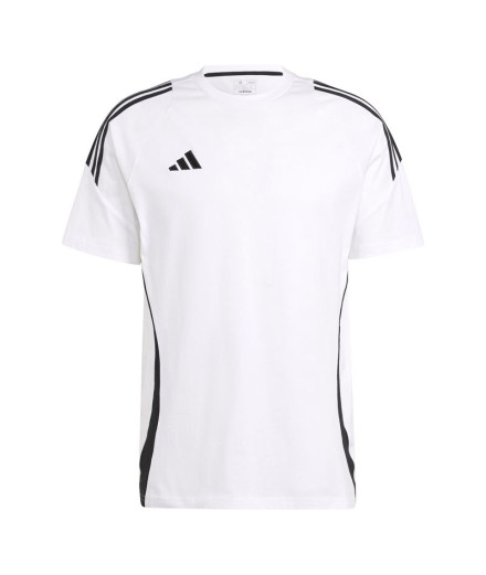 Camiseta de Futebol adidas Tiro24 Homem Blanco