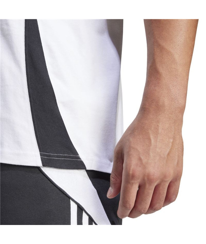 Camiseta de Futebol adidas Tiro24 Homem Blanco