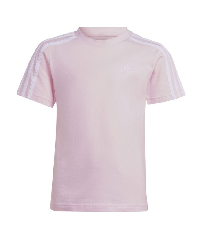 Camiseta adidas Lk 3 Bandas Infantil Rosa