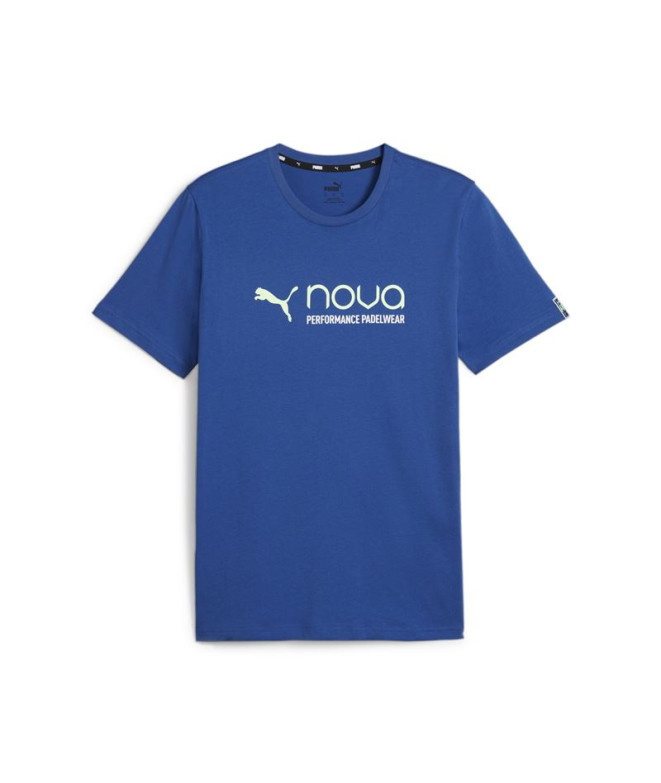 Camiseta por pádel Puma Individual Padel Azul Homem