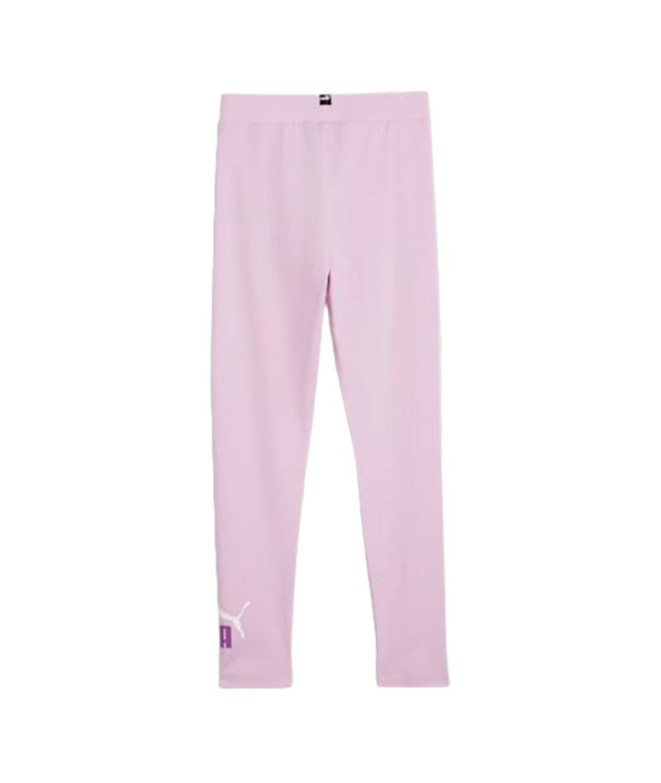 Mallas Puma Essentials Logo Rosa Infantil