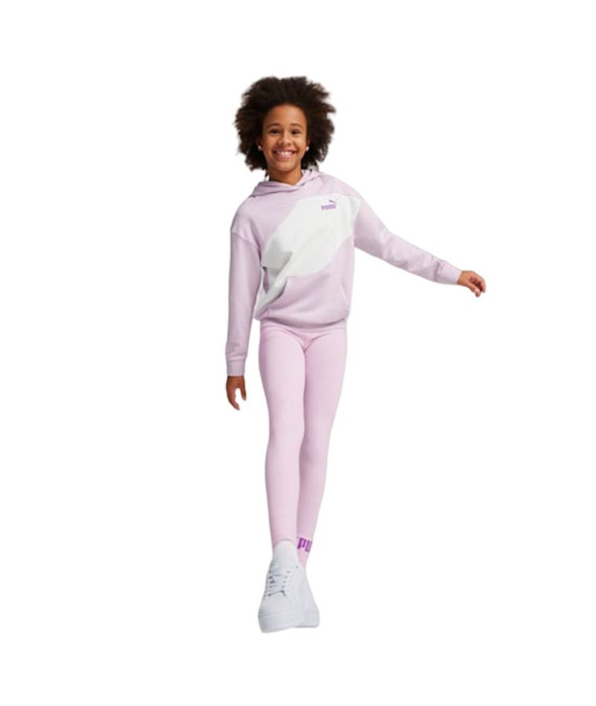 Mallas Puma Essentials Logo Rosa Infantil