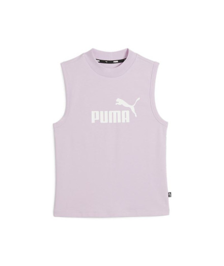 Camiseta Puma Essentials Slim Lila Mujer