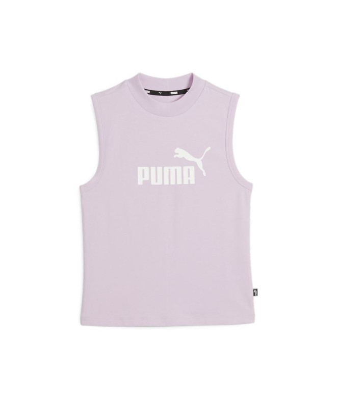 Camiseta Puma Essentials Slim Lilás Mulher