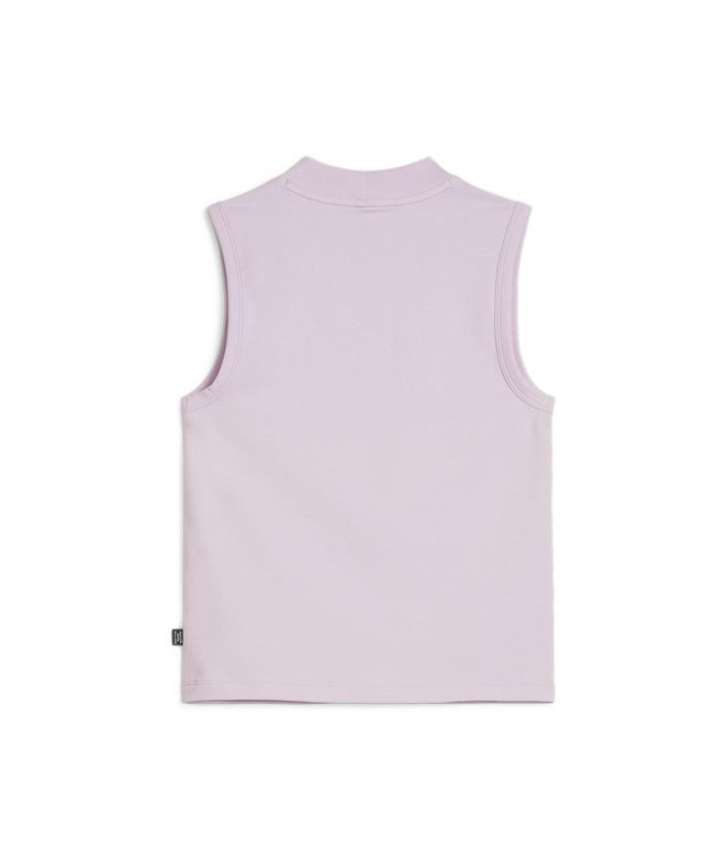 Camiseta Puma Essentials Slim Lila Mujer