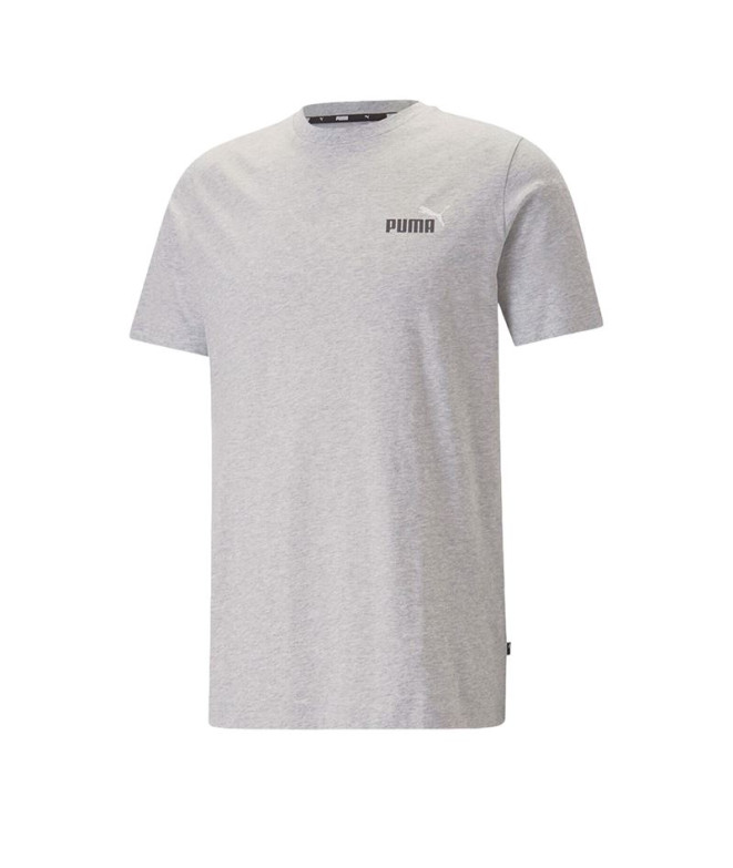 Camiseta Puma Essentials+ 2 Col Pequeno Cinzento Homem