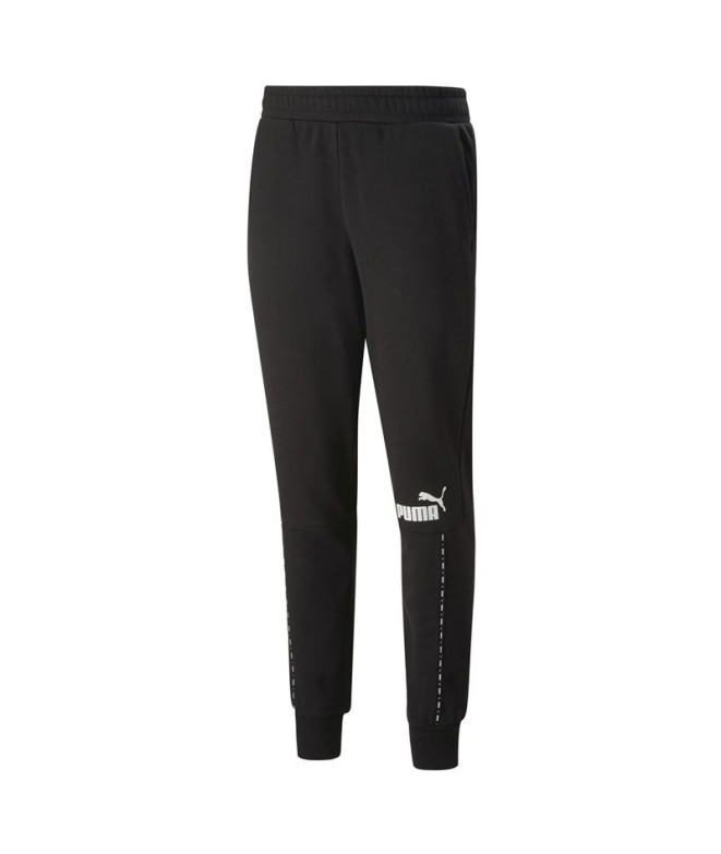 Pantalones Puma Essentials Block X Tape Negro...