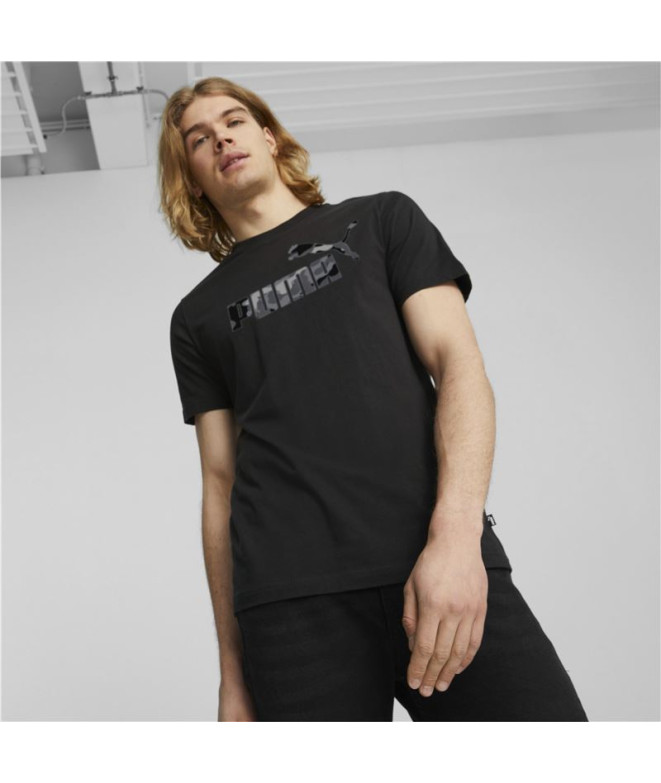 Camiseta Puma Essentials+ Cami Negro Hombre