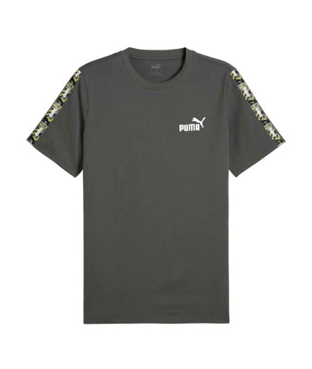 Camiseta Puma Essential Tape Camo Homem Castanho