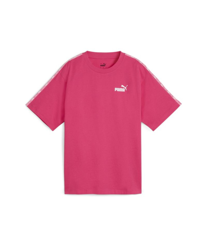 Camiseta Mulher Fita adesiva Puma Essentials cor-de-rosa