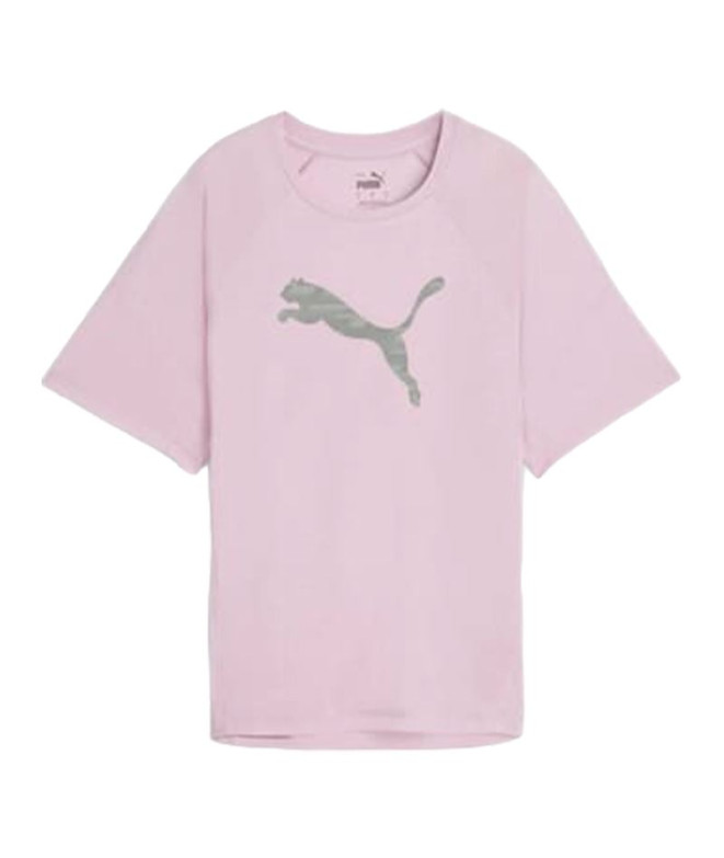 Camiseta Puma Evostripe Graphic Mujer Lila
