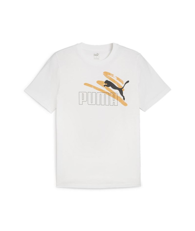 Camiseta Puma Essentials+ AB verão Branco Homem