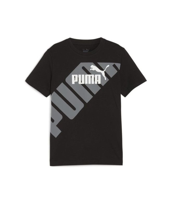 Camiseta Puma Power Graphic Preto Infantil