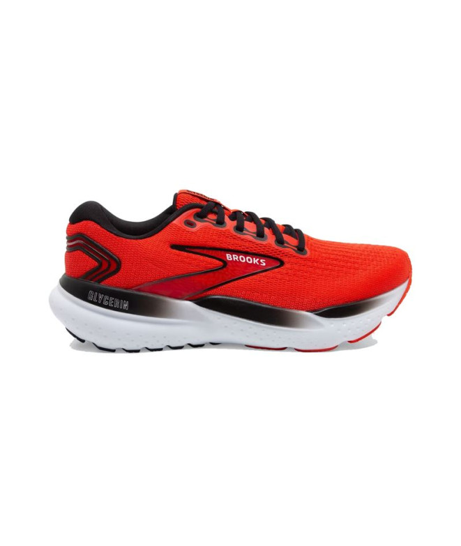 Chaussures de Running Brooks Glycerin 21 Homme Rouge/Blanc/Noir