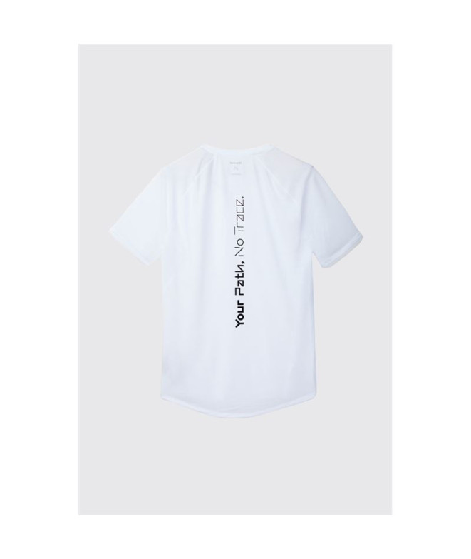 Camiseta de Trail Nnormal Race Homem White