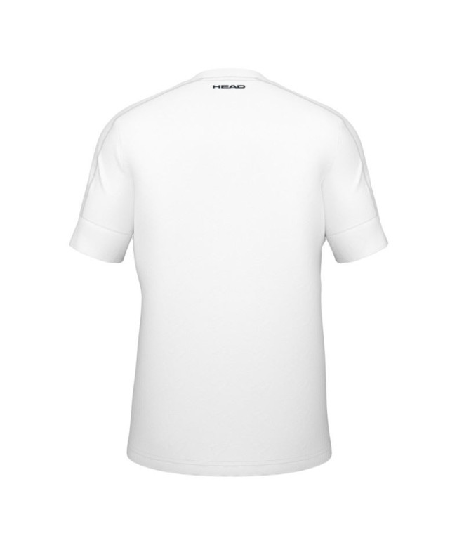 Camiseta de Tênis Head Play Tech Uni Homem Branco