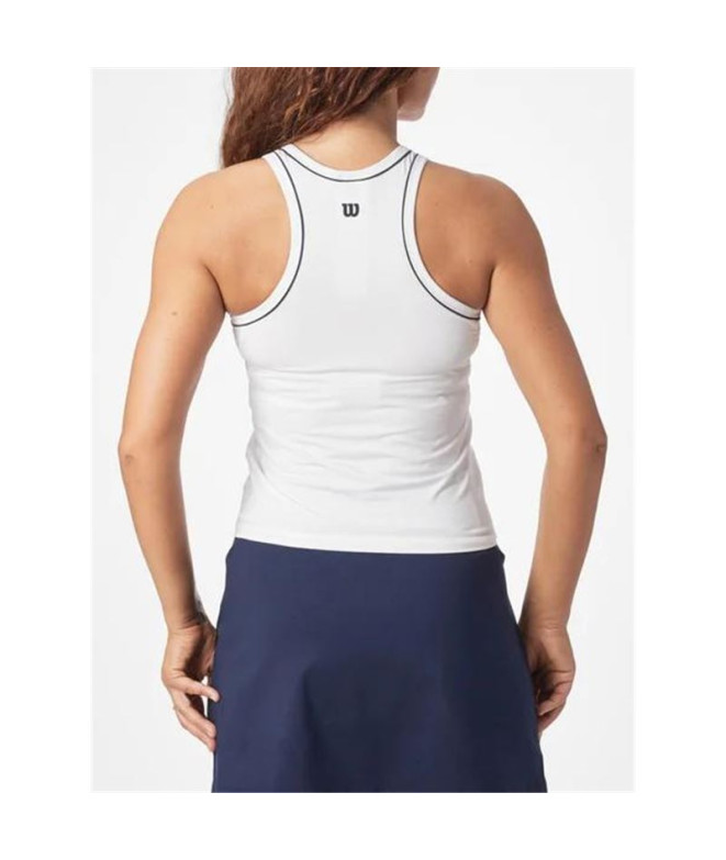 Camiseta Pádel Wilson da Team Tank White Mulher
