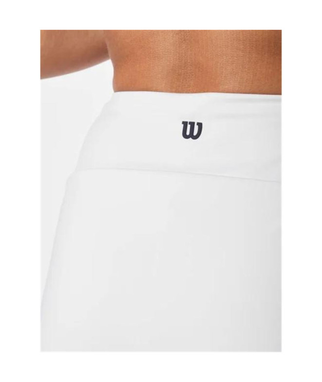 Jupe Pádel Wilson de l'équipe Flat Front White...