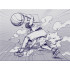 Bola por Basquetebol Sketch Dribble Borracha Preto