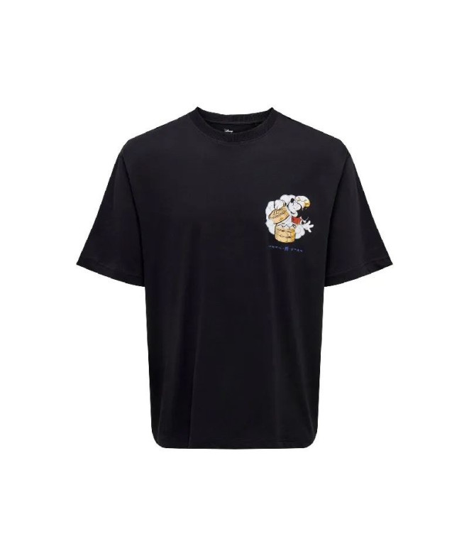 Camiseta Only & Sons Onsdisney Life Rlx Preto Homem