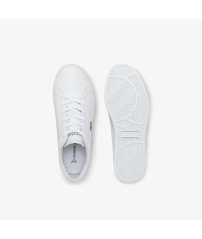 Sapatilhas Lacoste Powercourt Infantil Branco