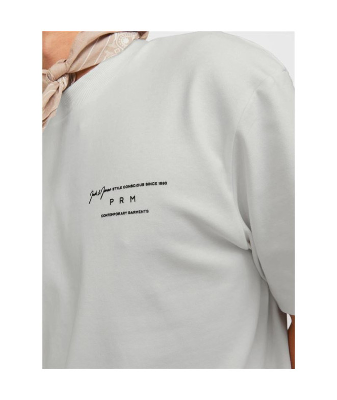 T-shirt Homme Jack And Jones Lisa col rond blanc