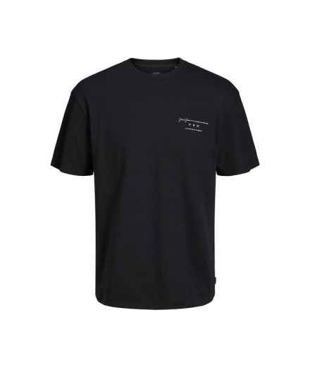 Camiseta Jack And Jones Lisa Cuello Redondo Hombre Negro