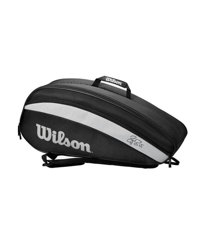 Saco de raquetes Wilson 6 Raquetes RF Team Preto