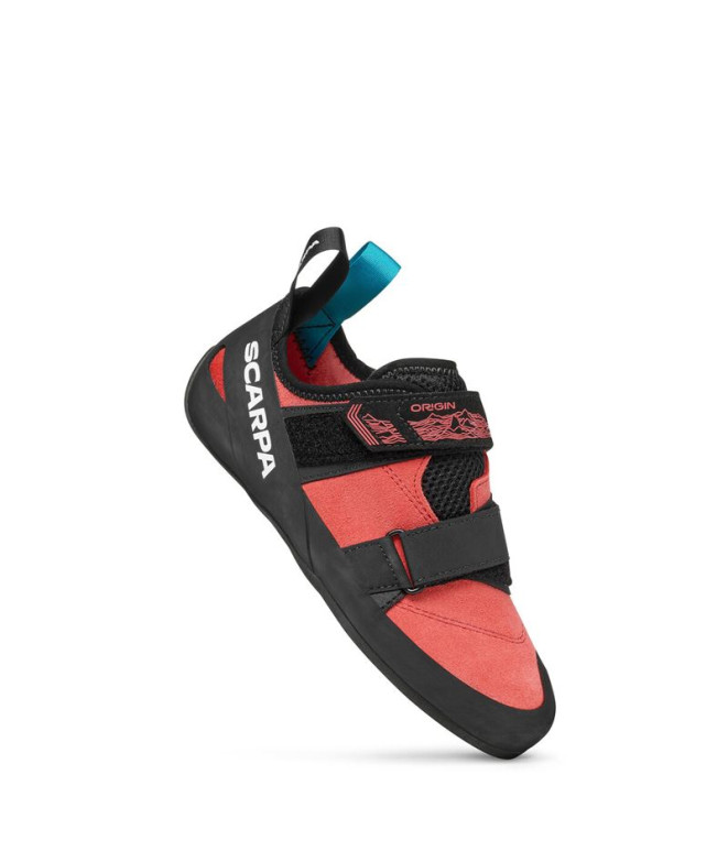 Pie de gato Scarpa Origin Coral/Negro Mujer